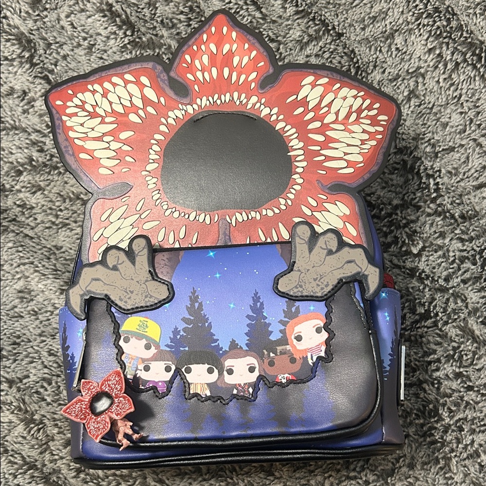New with tag Loungefly Stranger Things SDCC glow in the dark backpack!